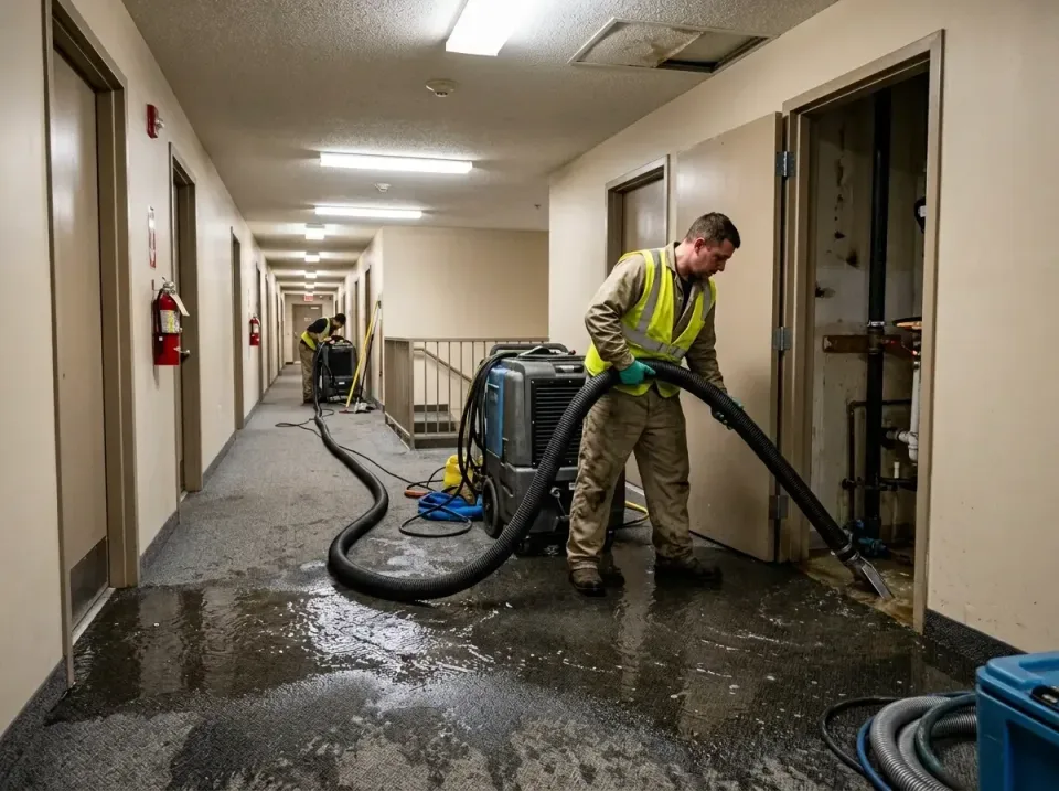 multi-unit-apartment-hallway-f-005 — frequently asked questions, Emergency Burst Pipe Water Extraction & Removal in Glenrock…